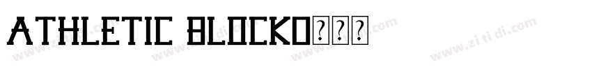 ATHLETIC BLOCK字体转换